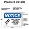 Signmission Fire Escape Ladder Keep Area Clear Sign, Vinyl Decal, 24in W x 18in L, 2PK OS-2PACK-NS-D-1824-L-12582 - alternate 5